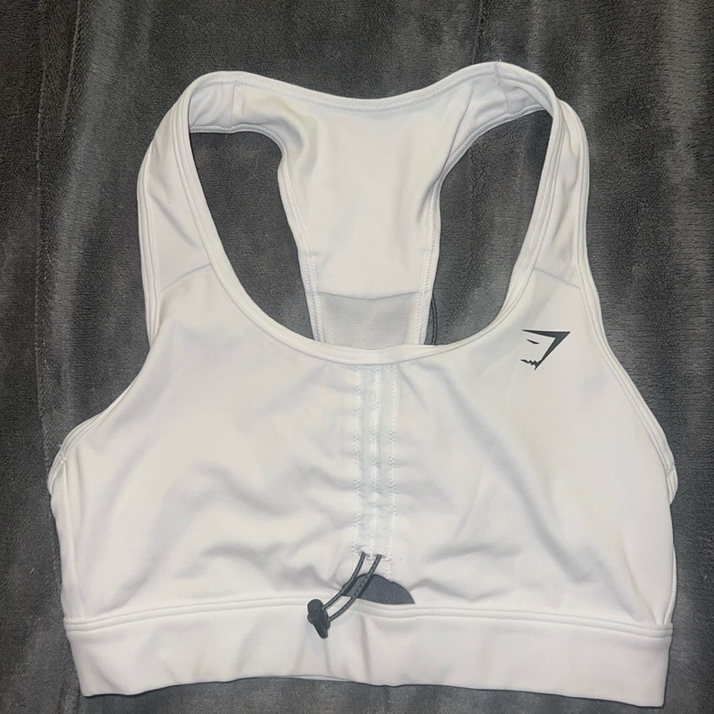 White gymshark bra